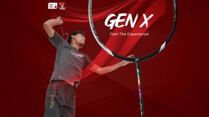 Hi-Qua Raket Badminton Bulutangkis Gen-X 4U Max 32 Lbs Full Set