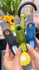 SIMPLYBEST 3 in 1 Cup Lid Water Bottle Brush Cover Cleaner Gap Cleaning Brush Set Home Kitchen Flask Brush Rotatable