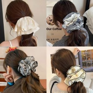 Delicate Lace Hair Ties Sweet Bun Head Accessories Korean Style Fresh out Fashion Hair Bands Non-Mall Same as New Freshness