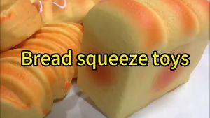 Bread Squeeze Toy Stress Toy Fake Food Artificial Bread Play House Toys Simulation Bread Stress Relief Toys