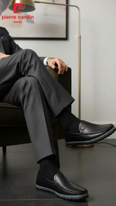 Giày lười Nam Pierre Cardin chất liệu da bò thật nhập khẩu đế cao su chống trơn trượt bảo hành 12 tháng - PCMFWLF 753