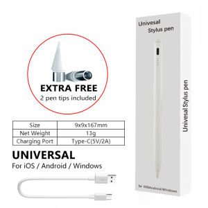JUMPEAK Stylus Pen Active Capacitive Tablet Pen Precision Drawing Writing Tool Compatible with iOS iPad Android Windows Tablets