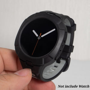 Case+Strap For Samsung Galaxy Watch 8 9 44 40mm Strap Silicone Breathable Strap Replacement Band For Samsung Watch 8Classic 46mm