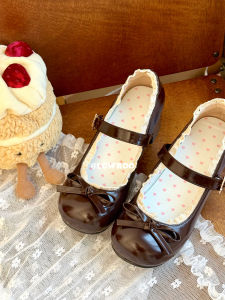 French Style Mary Jane Shoes Womens round Toe High Heels Skirt Matching Thick Heel Heightening Single Shoes Lcwroo