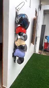 Rak Helm Gantung 5 Susun Besi / Rak Helm Dinding 5 Susun