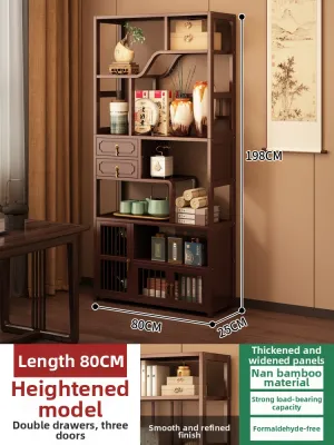 HAOMEIJIA | Traditional Style Display Shelf Non-solid Wood Living Room Partition Cabinet