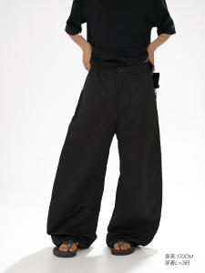 MASONPRINCE Casual Loose Memory Nylon Mens Pants Knife Shape Comfortable Youthful Style for Daily Wear All Seasons Long Trousers