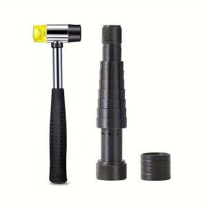 PHYHOO | PHYHOO Hand Tapped Ring Expander Set with Adhesive Hammer 2pcCompact Professional Ring Sizing Kit DIY Jewelry Repair Tool