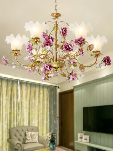 MEIYUAN | Country Rustic Chandeliers Iron Floral
