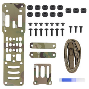 SINAIRSOFT Outdoor Expansion Accessories Modular Quick Draw Sleeve Adapter Multi Angle Hole Position Adjustable QLS Quick Separation Tactical Belt Plate