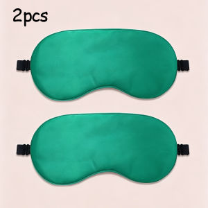 2-Pack Cool And Comfortable Eye Mask Soft And Breathable Shading Eye Patch Yoga Relaxation Masks Couple Sleeping Blindfold Set