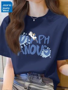 Jeanswest | Dark Blue Pure Cotton Short Sleeve T-Shirt