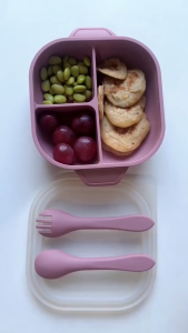 Kotak Tempat Makan Anak Bayi Silikon Lunch box Suction Silicone Anti Tumpah Anti Goyang Anti Slip  JOJOBOO