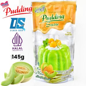 Nutrijell Puding Susu Rasa Buah Melon| Puding Instan Melon Pouch 145g