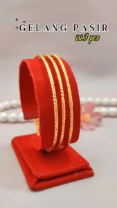 Gelang Keroncong Lapis Emas: Gelang Wanita Dewasa Terbaru