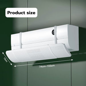 MaxPlus Adjustable Air Conditioner Cover Air Conditioning Baffle Deflector Baffle Shield No punching Type