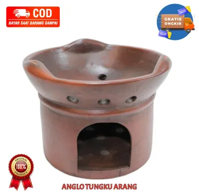ANGLO TUNGKU ARANG GERABAH TANAH LIAT NATURAL