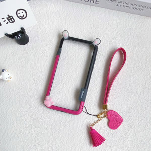 Rabbit Ear Silicone Phone Case Heat Dissipation Border for Apple 13 pro Max 12 11 Womens Personalized Creative Mobile Phone Protective Cover