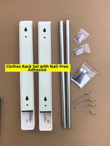 Expandable Foldable Hidden Clothes Rack