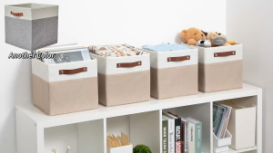 22/27/36L Foldable Clothes Toys Storage Box Wardrobe Organizer Rattan Basket Underwear Storage Mesra Ruang