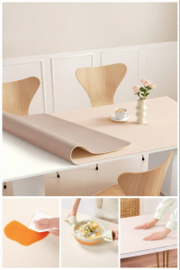 SHULIAN | Food Grade Silicone Table Pad Water-Resistant Oil-Resistant Wash-Free Heat-Resistant