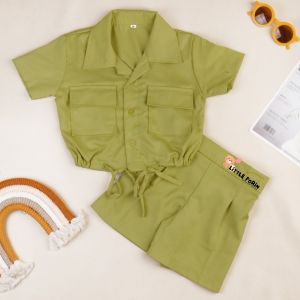 Little Porin - Lula Set crop - Setelan Anak Perempuan Korean Style
