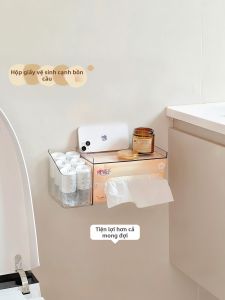BOZHI | Giá Đỡ Giấy Vệ Sinh Treo Tường Không Khoan Lỗ