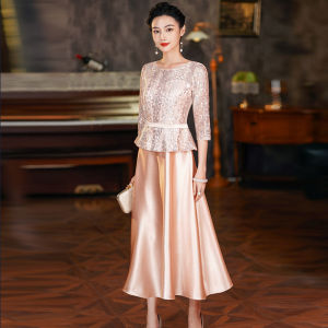 Elegant Champagne Wedding Dress Young Noble Mother High-End Luxury Sensation New 2025 Style for Wedding Banquet Ladies Gown