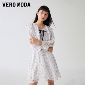 Vero Moda | Summer Clearance Sweet Young A-line 3/4 Sleeve Spandex Chiffon Doll Dress