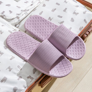 Travel Portable Foldable Slippers for Women Couple Home Bathroom Non Slip Travel Hotel Business Trip Lightweight Thin Bottom Sandals for Men