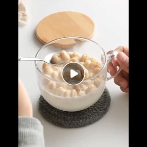 Handle water cup large capacity milk coffee cup student breakfast cup