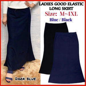 KAIN FESYEN 1388#/ PLUS SIZE/ MERMAID SKIRT/ KAIN FESYEN WANITA/ WOMEN LONG SKIRT/ PLAIN SKIRT/ BLACK SKIRT/ KAIN KOSONG