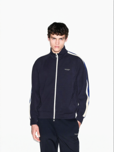 Armani Exchange | Mens Fall/Winter Heavyweight Contrast Stripe Knit Cardigan