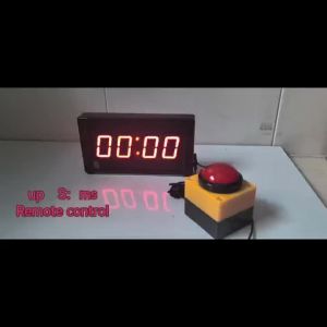 Multifunctional Large Screen Timer with 2Buttons And Remote Control for Competitions Speeches Interviews Climbing Sports Fitness