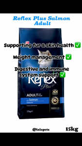 REFLEX PLUS ADULT CAT FOOD SALMON 15KG
