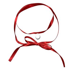 Pomy Ribbon Double Layer Wrap Necklace Kalung Lilit Kemerdekaan Merah Putih Red White Merdeka 17 Agustusan