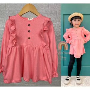 Tunik Anak Smilee Hamida Size 1-5 Tahun - Atasan Panjang Anak Blouse Anak Tunik Hamida Anak Baju Anak Perempuan