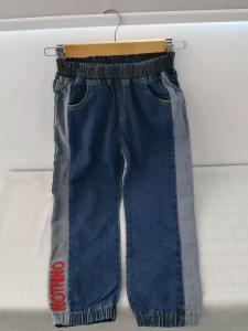 IENENS Kids Boy Slim Straight Jeans Fashion Denim Pants Children Casual Trousers For 4-10 Years