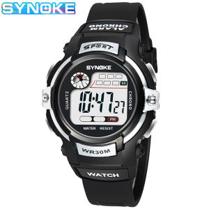 SYNOKE Student Kids Digital Watch Sports Waterproof Boy Electronic Watch Shock Resist Multifunctional Luminous Fashion