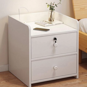 ZHENXUANGE | Lockable Minimalist Bedside Table