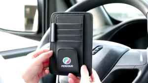Universal Car Sun Visor Card Pen Holder Glasses Clip Faux Leather Storage Bag Perodua Proton Toyota Honda Myvi Saga