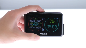 Tire Pressure Monitoring System With 4 External Sensors T14 Temperature Warning Fuel Save Car Tyre Pressure Monitor Solar TPMS for honda toyota mazda nissan