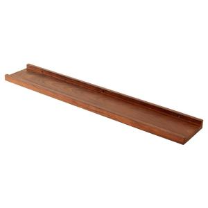 No-Drill Wall Mounted Solid Wood Shelf