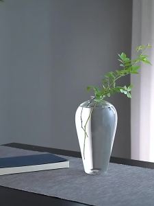 Thanh Lịch Thủy Tinh Trong Suốt Thiền Plum Bình Hoa Phong Cách Trung Hoa Nhà Phòng Khách DIY Cắm Hoa Trang Trí Bàn Tiệc Cưới Vật Trang Trí