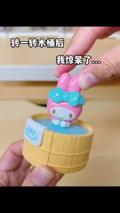 TOPTOY | TOP TOY Sanrio Family Rotating Hot Spring Series Blind Box Hello Kitty Kuromi Desktop Ornament Collectible Figure Gift For Girls