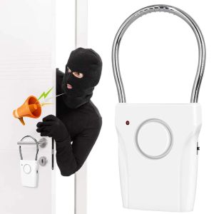 Door Handle Alarm 110dB Door Security Alarm with Adjustable Settings Alarm Equipment Battery Operated for Travel Hotel Security