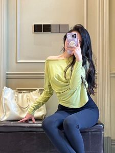 เสื้อคลุมยาวแขนยาวสไตล์เกาหลี Lexy Active สำหรับผู้หญิง ระบายอากาศได้ดี แห้งเร็ว ดูดซับเหงื่อได้ดี ทรงหลวม ฤดูใบไม้ผลิและฤดูใบไม้ร่วง