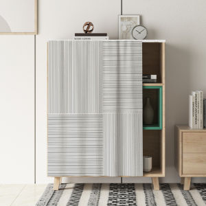 No-Door Wardrobe Door Curtain Dustproof Home Shoe Cabinet Cabinet Shelf Miscellaneous Goods Conceal Cloth Curtain