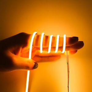 Embeded Wall Panel Decoration Lighting Led Strip 5MM Self-Adhesive Neon COB LED Tape Light Wood Grain Grille Curtain Wall Lamp