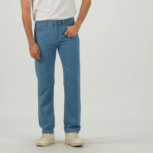 EDWIN JEANS - 801 Reguler Fit Soft Jeans Light Blue Indigo - Celana Panjang Denim Pria